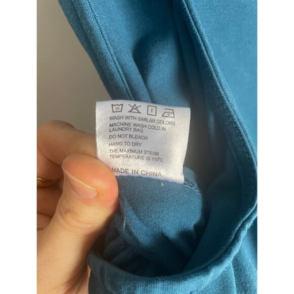 Blue Harem Jumpsuit Comfy Stretchy Cargo Large Summer Pockets Lounge Casual - Picture 6 of 7